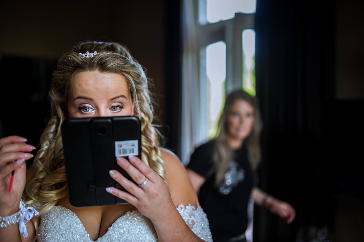 bruid in spiegel